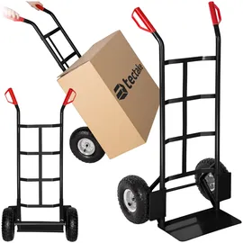 Tectake tectake® Sackkarre mit Stahlrahmen, Ladeschaufel mit Radschutz, Belastbarkeit 200 kg