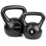 Gymstick Vinyl 10kg Kettlebell - Black - 10 kg