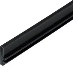 Hager BKZBSK9005 Belagstoßkante 4mm Bodenbelag halogenfrei zu Bodenkanal BK L=2,4m tiefschwarz.Belagstoßkante für zusätzlichen Bedarf für  - 2 Meter