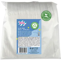 50x BIO Löffel aus CPLA wiederverwendbar weiß 16.5cm