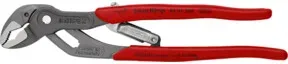 KNIPEX 85 01 250 SmartGrip® Wasserpumpenzange mit automatischer Einstellung mit Kunststoff-Hüllen grau atramentiert 250 mm