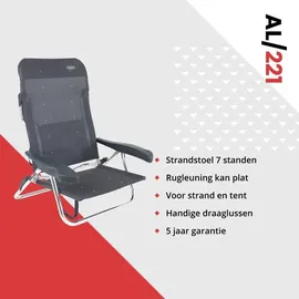 Crespo Strandstuhl AL/221 Dunkelgrau