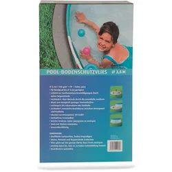 NOOR Poolvlies Ø 5 m PP-Vlies 140 g/m2 grau / für Rundpool bis Ø 5 m geeignet