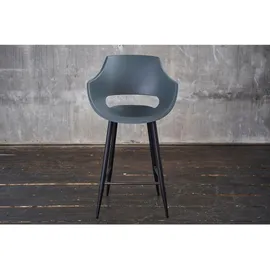 KAWOLA Thekenhocker ZAJA Barstuhl Sitzhöhe 65 cm Kunststoff grau