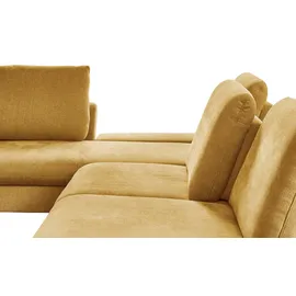 Lounge Collection Eckcouch Flachgewebe 314 cm Gelb