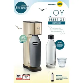 Sodapop Joy Prestige silver + 2 Glaskaraffen + Zylinder,