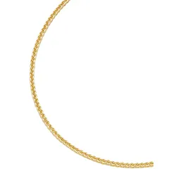 Panzerkette LADY, gold (gelbgold 375), Halsketten, Damen, 45, Metall-Gold, L: 45cm, Metall, Gold