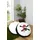 TICAA Rundes Kissen-Set 40 x 40 cm Schwarz
