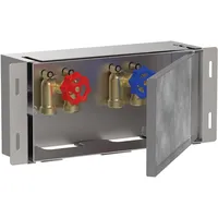 Hansgrohe XtraStoris Safe Wandnische 150x300x100mm mit befliesbarer Tür und integriertem Absperrventil