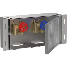 Hansgrohe XtraStoris Safe Wandnische 150x300x100mm mit befliesbarer Tür und integriertem Absperrventil
