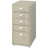 [en.casa] Kökar Rollcontainer 69 cm x 28 cm x 41 cm Kamelfarben