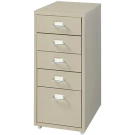 [en.casa] Kökar Rollcontainer 69 cm x 28 cm x 41 cm Kamelfarben