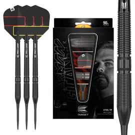 target-darts Dartpfeile Gabriel Clemens Black, mit Metallspitze, 21g, 3 Stück