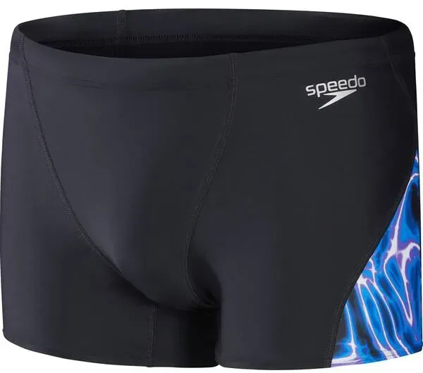 SPEEDO Badehose ALOV DIGI V-CUT ASHT AM BLACK/BLUE, Black/True Cobalt/Cobalt Pop/Bondi Blue/Indigo Glow, 5