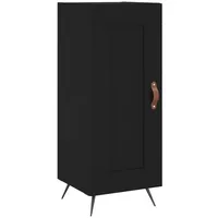 VidaXL Sideboard Schwarz 34,5x34x90 cm Holzwerkstoff - Schwarz