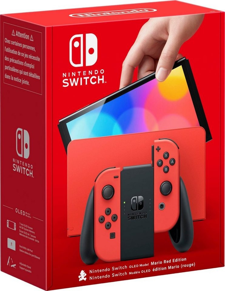 Nintendo Switch OLED Modell Mario-Edition rot|schwarz