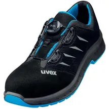 Uvex Halbschuh schwarz/blau uvex 2 trend, S1P BOA, EU-Schuhgröße: 44