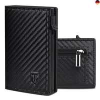 TEEHON Geldbörse Herren Kartenetui schwarz