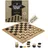 Holz-Damespiel – klassisches Brettspiel aus Echtholz – ca. 28,5×28,5 cm Spielbrett mit Holz-Spielsteinen – Zeitloses Gesellschaftsspiel für Familie & Spieleabende