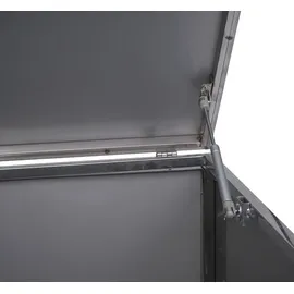 Mendler Mülltonnenverkleidung E83 für 1 Tonnen 108 x 61 x 76 cm silber