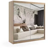 altdecor Kleiderschrank, Sonoma Eiche, Holzwerkstoff, 180x216x61 cm, Schlafzimmer, Kleiderschränke