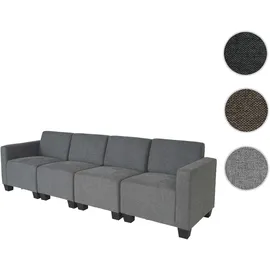 Mendler Modular 4-Sitzer Sofa Couch Lyon, Stoff/Textil ~ grau