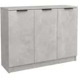 vidaXL Sideboard 90,5 x 30 x 70 cm grau