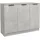 vidaXL Sideboard 90,5 x 30 x 70 cm grau