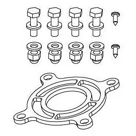 Grünbeck Flanschbefestigung BOXER 3/4"-1 1/4" 101216e BOXER 3/4" - 1 1/4"