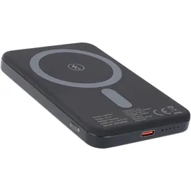 ideoon MagSafe Powerbank 5000 mAh, 15W Qi - Hochwertige kompakte Wireless Power Bank – Schnelles Laden Quick Charge für iPhone & Android – Mobiler
