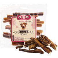 DIBO Ochsenziemer 12cm Stücke x 15 Stück, Naturkau-Snack oder Leckerli für Zwischendurch, Hundefutter, Qualitätskauartikel ohne Chemie von DIBO