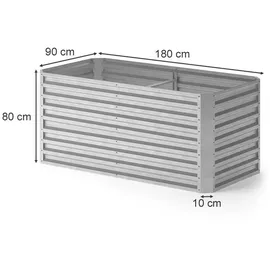 Vicco Komposter Silber, 180 x 90 cm, Gartenzubehör, Gartenpflege, Gartengeräte