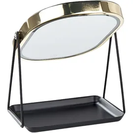 Beliani Kosmetikspiegel Led Dordogne Gold
