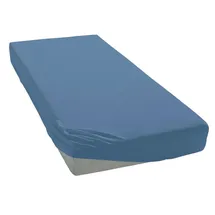 ELEGANTE Spannbettlaken Softes Mako-Jersey 120 x 200 - 130 x 220 cm jeans