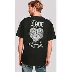 T-Shirt F4NT4STIC "Valentines Streetwear", Herren, Gr. M, schwarz, Obermaterial: 100% Baumwolle, casual, oversize, Rundhals, Kurzarm ohne Bündchen, Shirts, Premium Y2K Streetwear