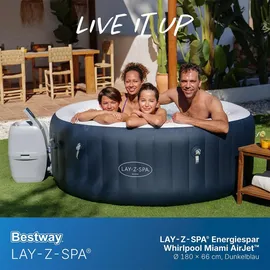 BESTWAY Lay-Z-Spa Miami AirJet 180 x 66 cm Dunkelblau