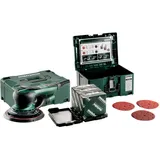 Metabo SXE 150-2.5 BL Set mit metaBOX Schleifmittel-Set "multi-hole", 150 mm, für Holz und Metall; metaBOX 215