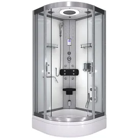 AcquaVapore Dampfdusche Duschkabine Sauna Dusche D58-60T2-EC 100x100 cm mit 2K Scheiben Versiegelung