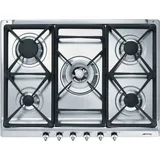 Smeg SE70SGH-5 Einbau-Gaskochfeld, 5 Brenner, Edelstahl - Silber