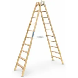 ZARGES Crestastep B - Holz-Stufenleiter 2 x 10 Stufen
