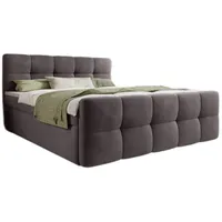 Luxusbetten24 Boxspringbett Cozy Samt mit Stauraum - 140x200 -