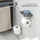 bremermann Toilettenpapierhalter Grau, Metall, 17x13.4x13.5 cm Badaccessoires