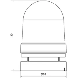 Werma Signalleuchte Midi TwinFLASH Combi 115-230VAC 461.120.60 Rot 2St.