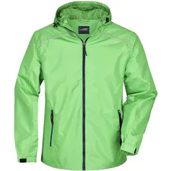Regenjacke "JN1118" - XL - spring-green/navy