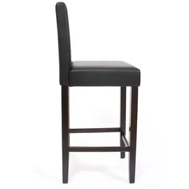 Mendler 2er-Set Barhocker M37 Kunstleder ~ schwarz