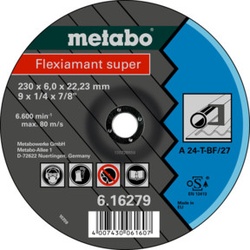 Metabo Flexiamant super 115x6,0x22,23 Stahl, Schruppscheibe, gekröpfte Ausführung