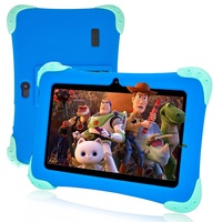 EagleSoar Kinder Tablet 7 Zoll HD Display Android 11 Tablet Kinder 2GB+32GB Quad Core, Bluetooth, Kindersicherung, Augenschutz Kindertablet Ab 2-12 mit kindersicherer Hülle (blau)