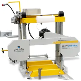 BAMATO Blockbandsäge BBSW-790PROA mit 5,9m Rollbahn und automatischem Vorschub