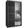 masseno Schwebetürenschrank VARO 120 x 205 x 60 cm Schwarz
