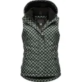 Ragwear Steppweste »Steppweste Hesty Print grün